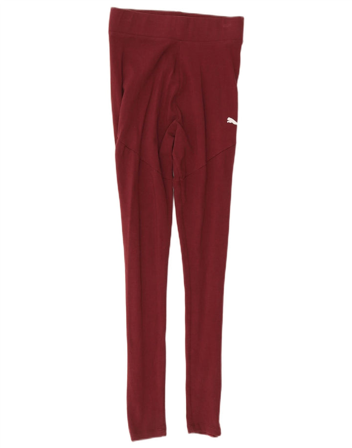 Leggings pentru femei Puma UK 4 XS Burgundy Poliester