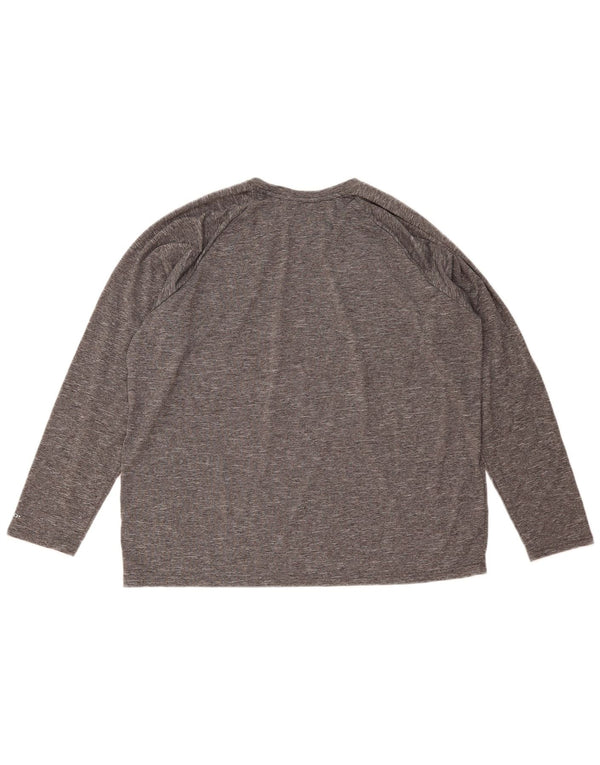 Nike pentru bărbați Dri Fit Top cu mânecă lungă XL, gri pete