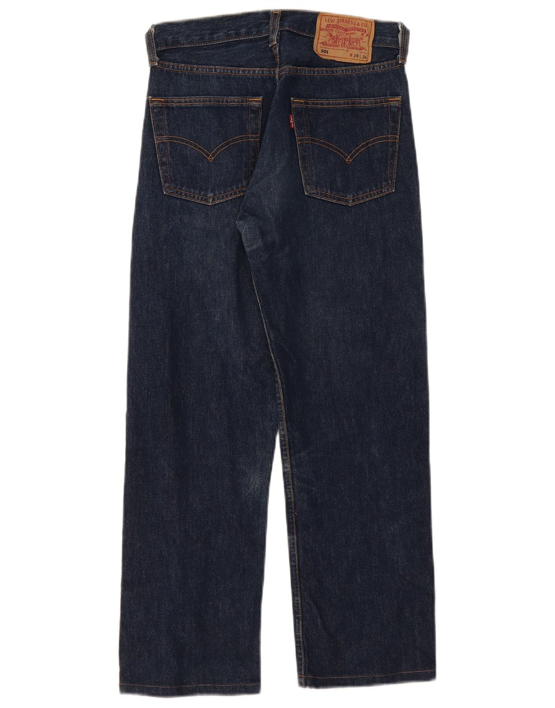 Blugi drepti 501 pentru femei Levi's W28 L26 bumbac bleumarin