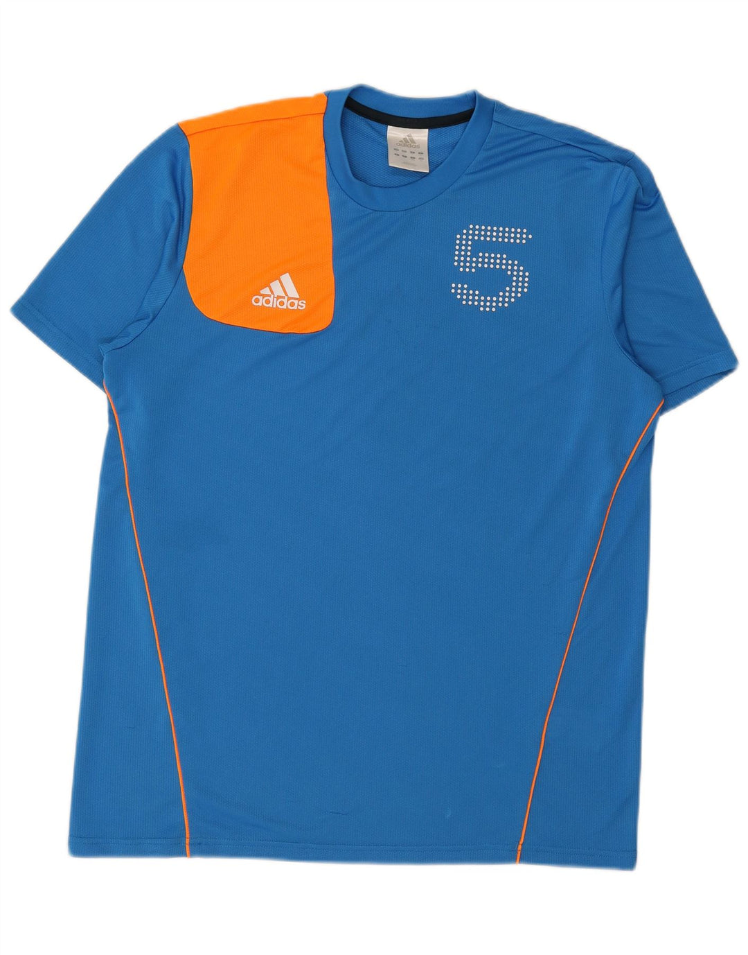 Tricou grafic ADIDAS pentru bărbați Top mare, albastru, poliester color bloc