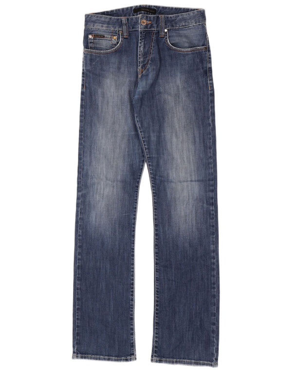 Blugi drepti pentru femei Calvin Klein W30 L34 Albastru