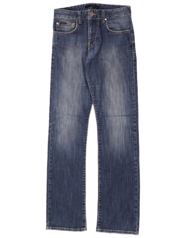 Blugi drepti pentru femei Calvin Klein W30 L34 Albastru