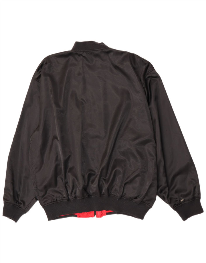 Jachetă reversibilă vintage pentru bărbați UK 42 XL negru Colorblock
