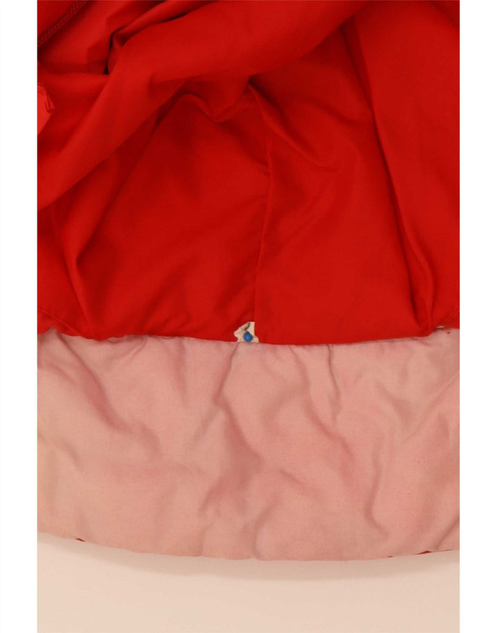 Jachetă căptușită cu glugă vintage pentru bărbați IT 52 XL Poliamidă color bloc roșu