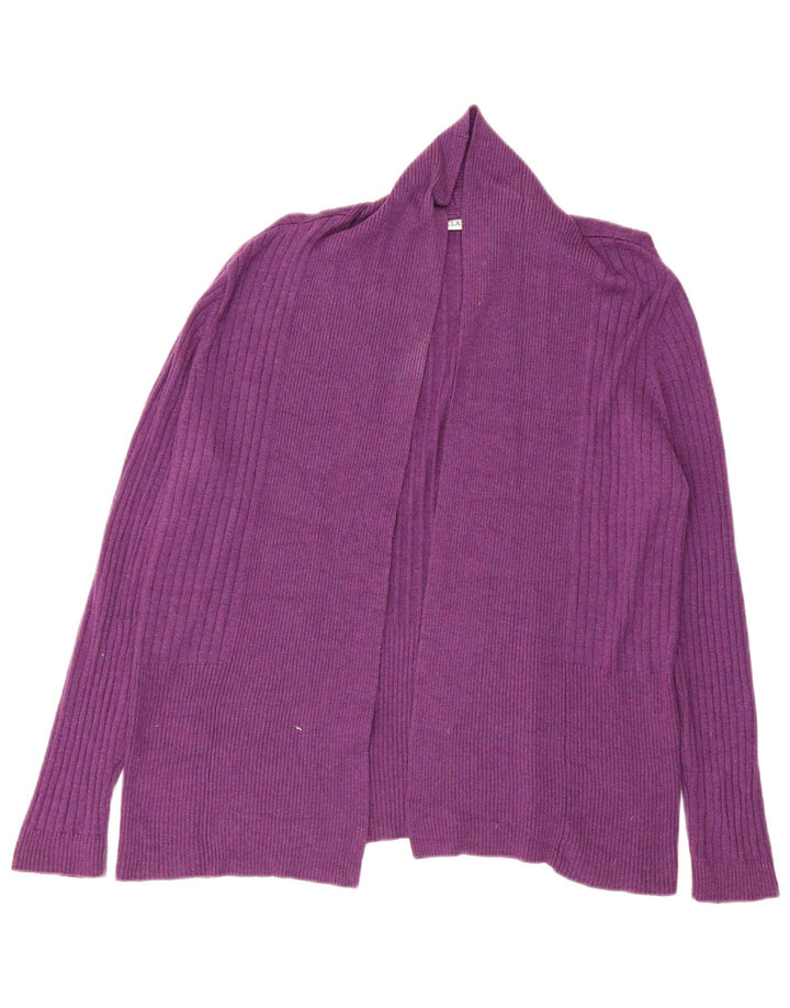 Pulover cardigan deschis pentru femei Marks & Spencer UK 14 Viscoză violet mediu