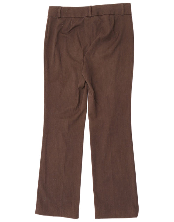 Marks & Spencer Pantaloni de costum bootcut pentru femei UK 10 Small W32 L31 Maro
