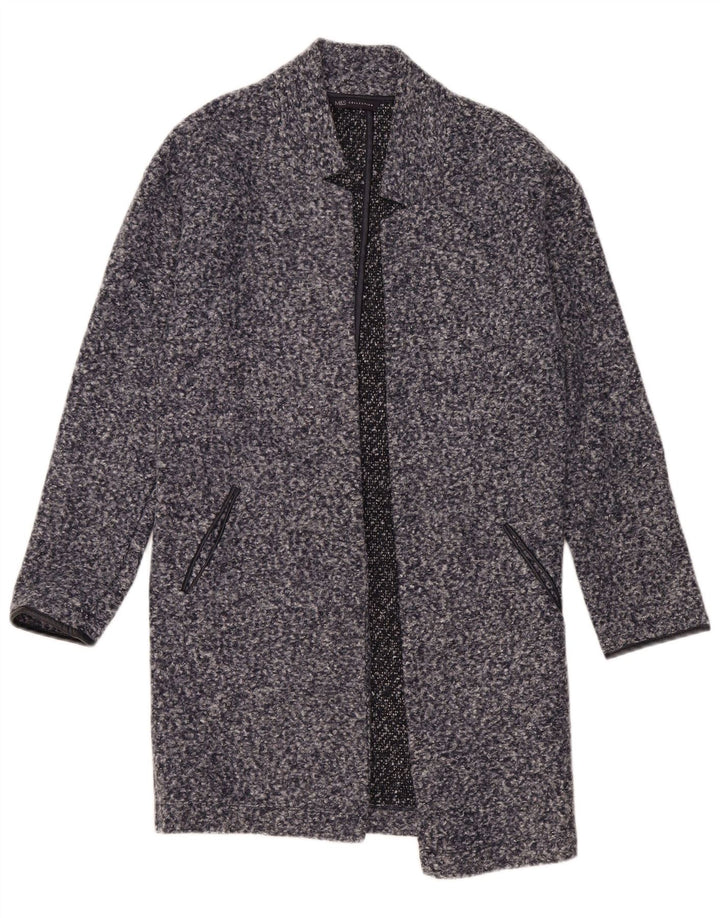 Pardesiu deschis pentru femei Marks & Spencer UK 8 mic, albastru marin, poliester cu pete