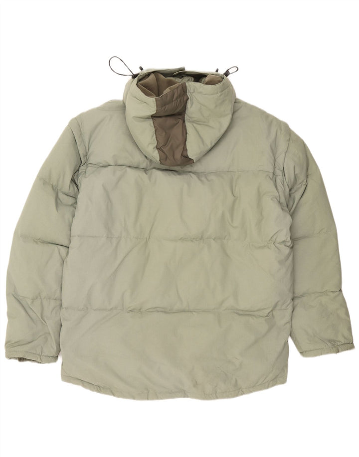 Jachetă căptușită cu glugă Fila pentru bărbați UK 44 2XL Verde Colorblock