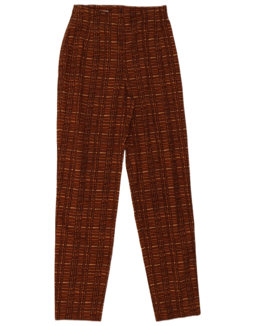 Marc Aurel Pantaloni casual conici pentru femei EU 36 Small W26 L29 Brown Check