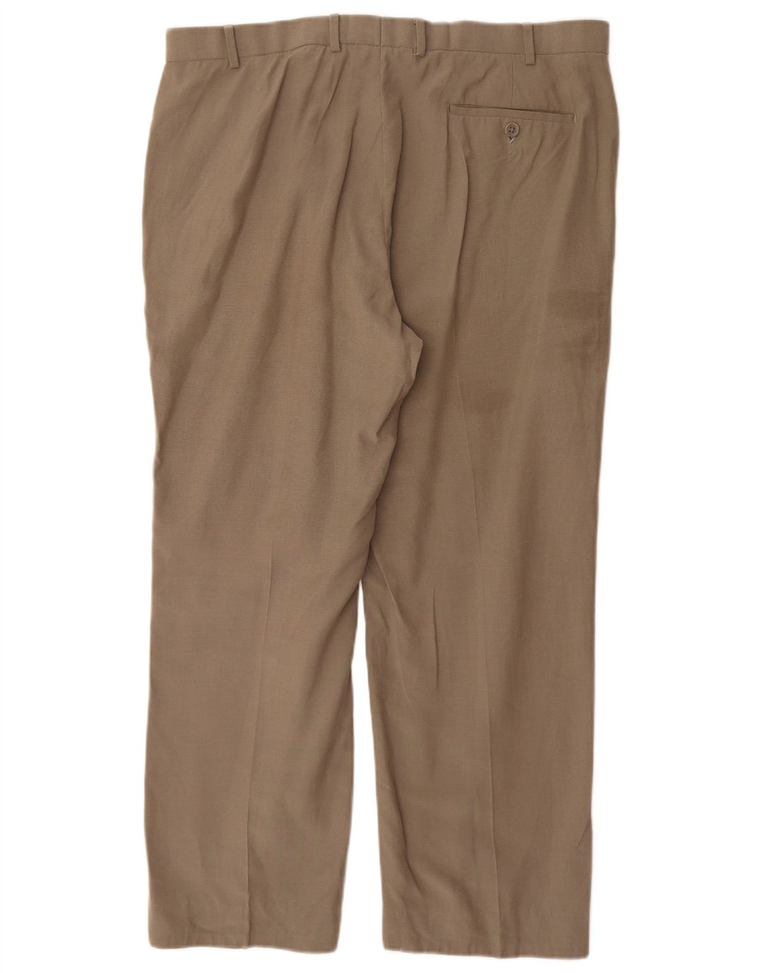 Pantaloni de costum drept bărbați Marks & Spencer L38 L29 Kaki Lyocell