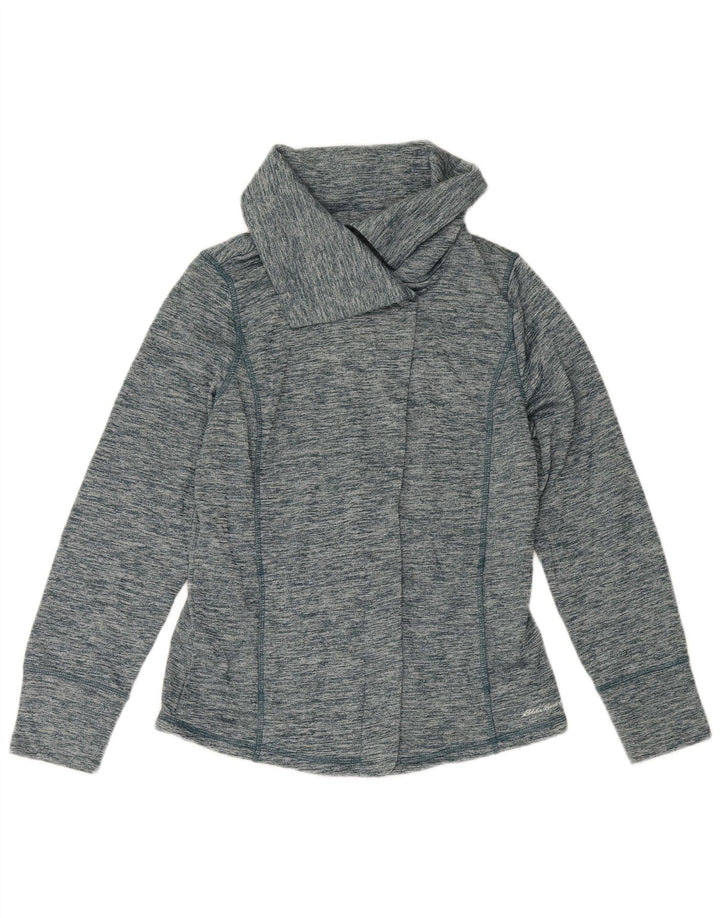 Jachetă de trening pentru femei Eddie Bauer UK 16 Poliester cu pături albastre mari