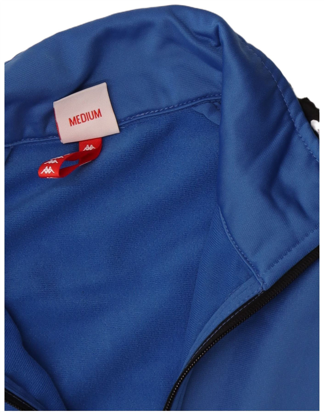 Jachetă de top pentru trening grafic Kappa pentru femei UK 12 Medium Blue Colorblock