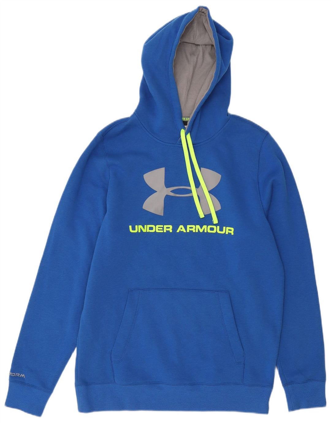 Pulover Under Armour pentru bărbați cu capota, albastru mediu, bumbac