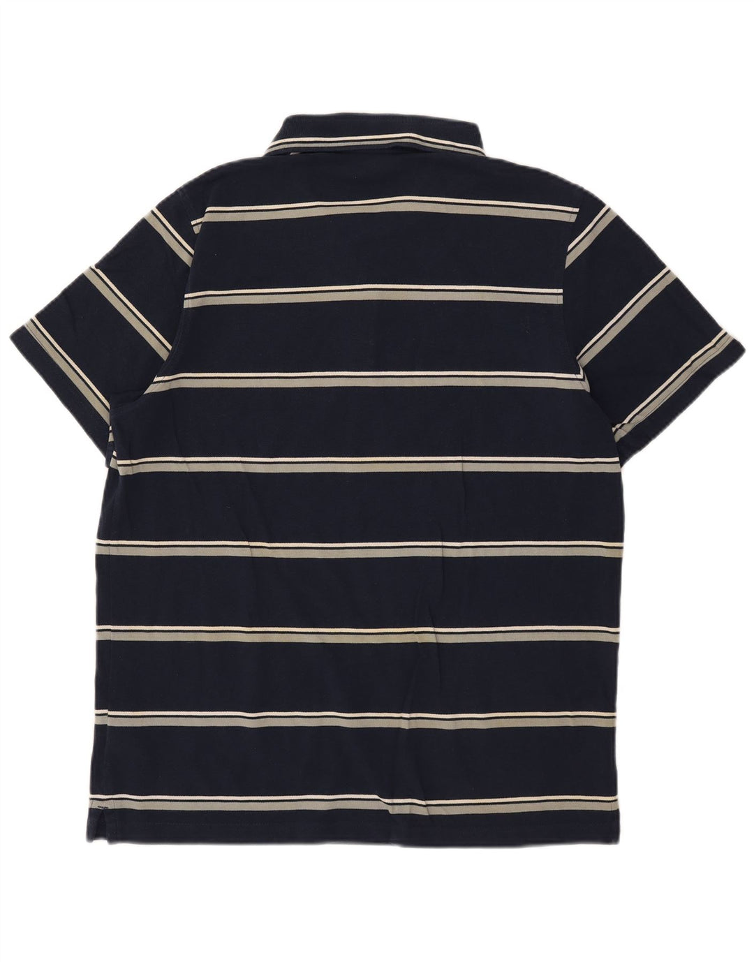 Tricou polo pentru bărbați Reebok, mare, albastru, bumbac cu dungi