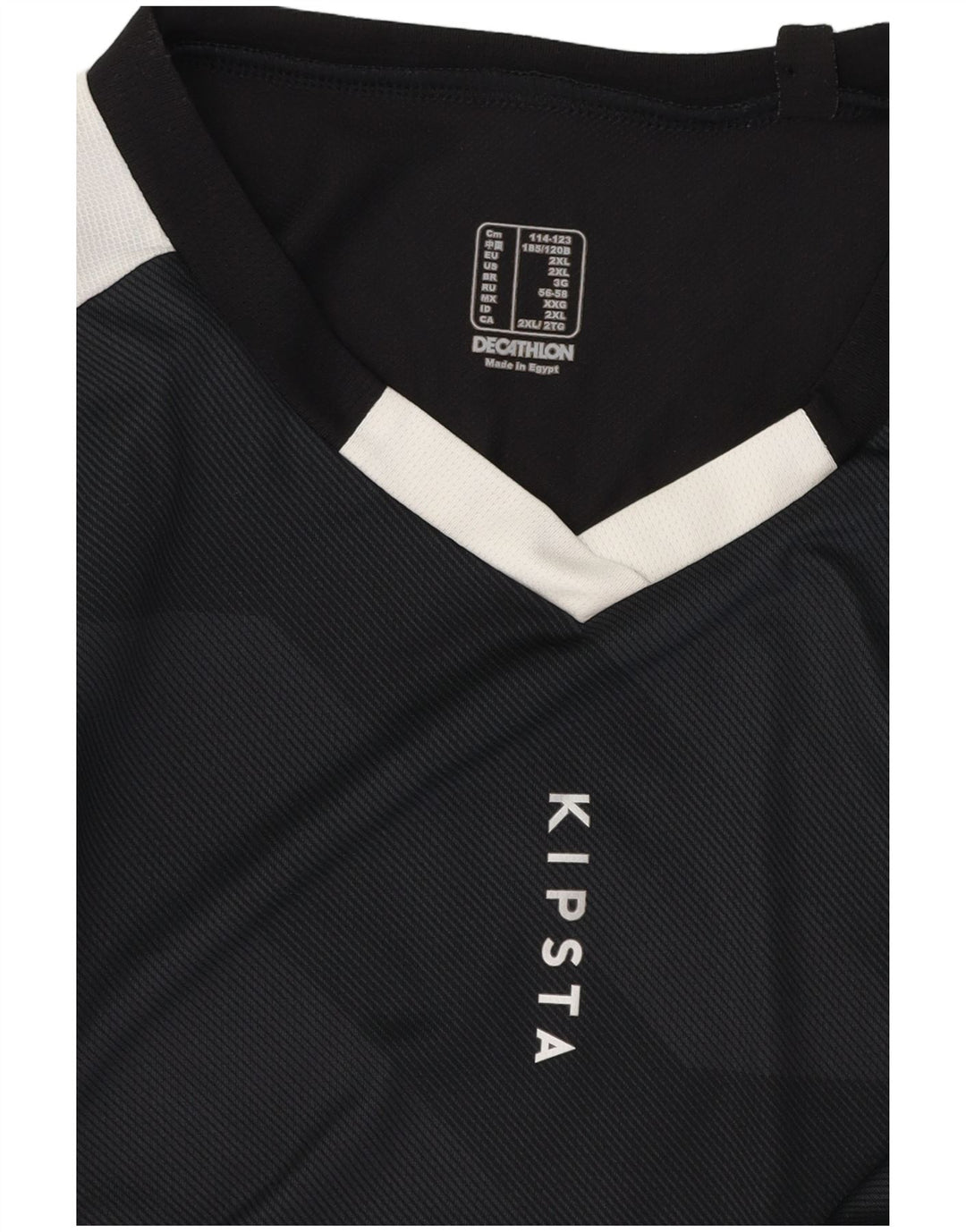 Tricou grafic Decathlon pentru bărbați Top 2XL negru Colorblock