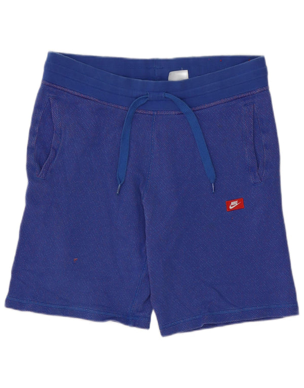 Pantaloni scurți sport Nike pentru bărbați, albastru mediu pete