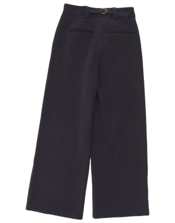 Pantaloni chino pentru femei cu talie înaltă Marks & Spencer UK 8 Small W26 L30 Bleu marine Bl