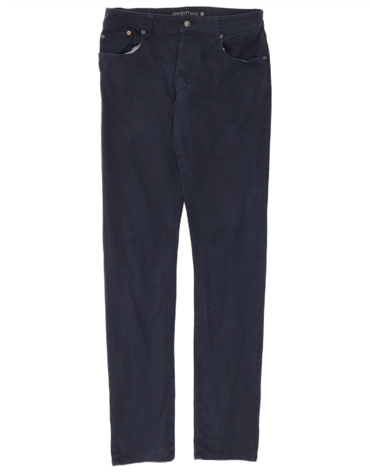 Pantaloni casual slim pentru bărbați Hackett W34 L36 bleumarin