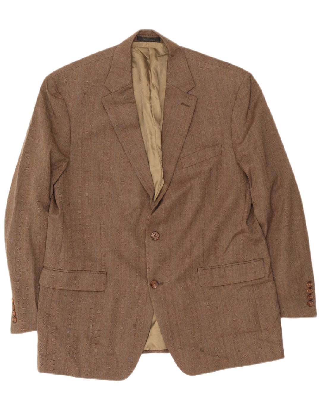 Jachetă pentru bărbați Ralph Lauren, cu 2 nasturi, UK 43, lână mare, bej, în spinare