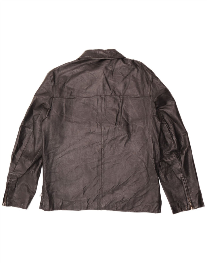 Jachetă de piele pentru bărbați Conbipel UK 38 Medium Black Leather
