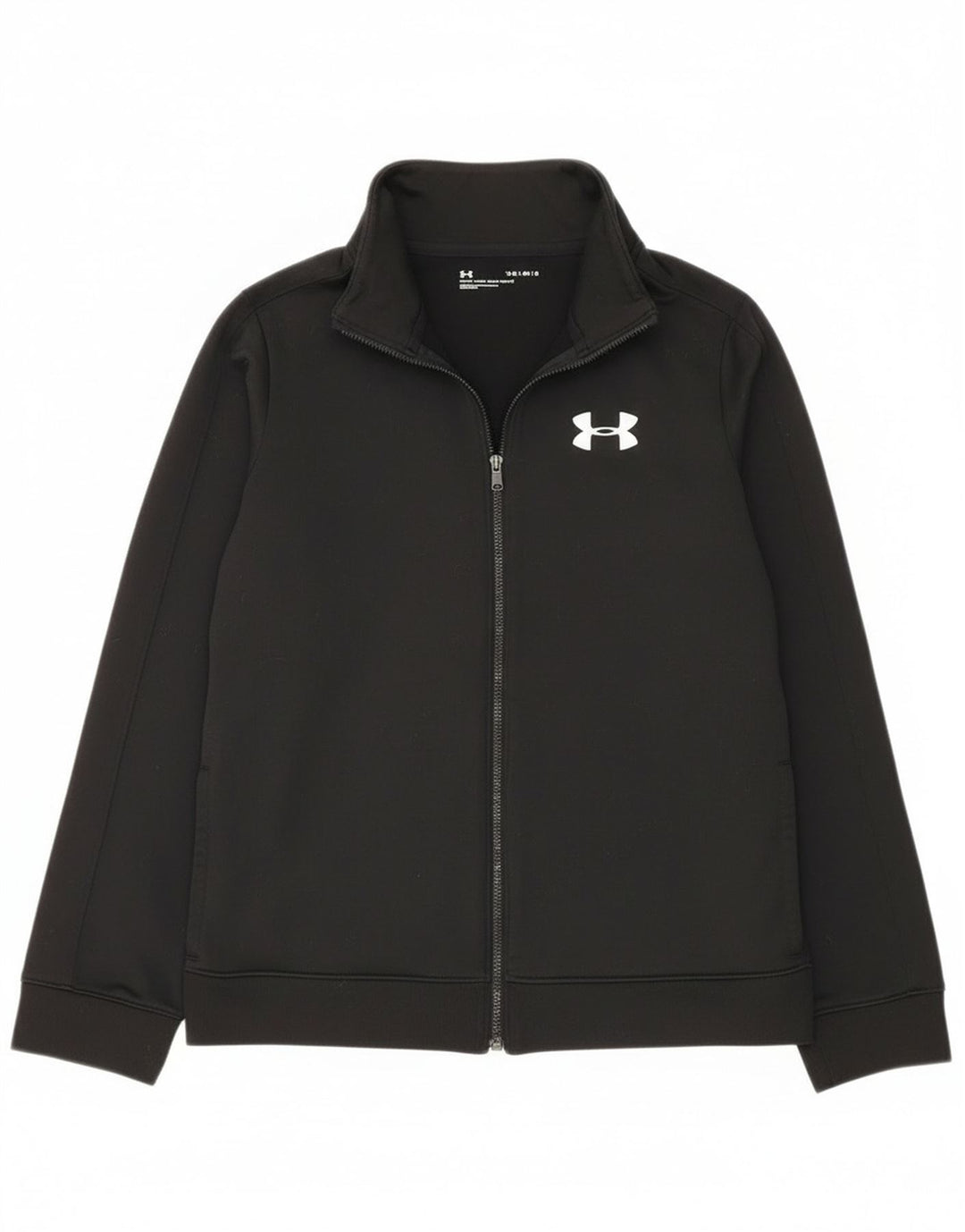 Jachetă de trening pentru băieți Under Armour, 11-12 ani, poliester negru mare