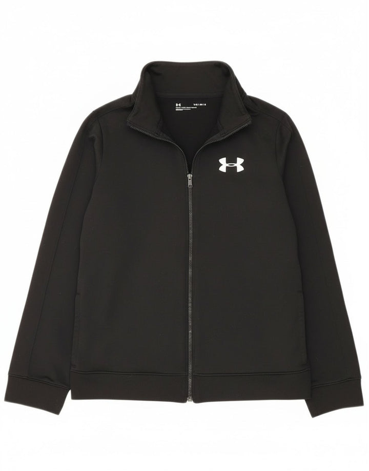 Jachetă de trening pentru băieți Under Armour, 11-12 ani, poliester negru mare