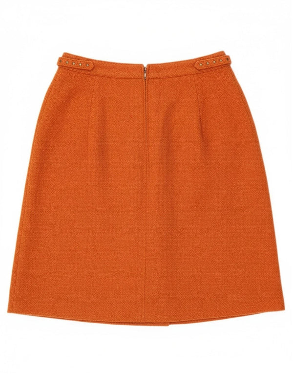 Max Mara Womens Weekend A-Line Fusta UK 8 Small W30 Orange Flecked