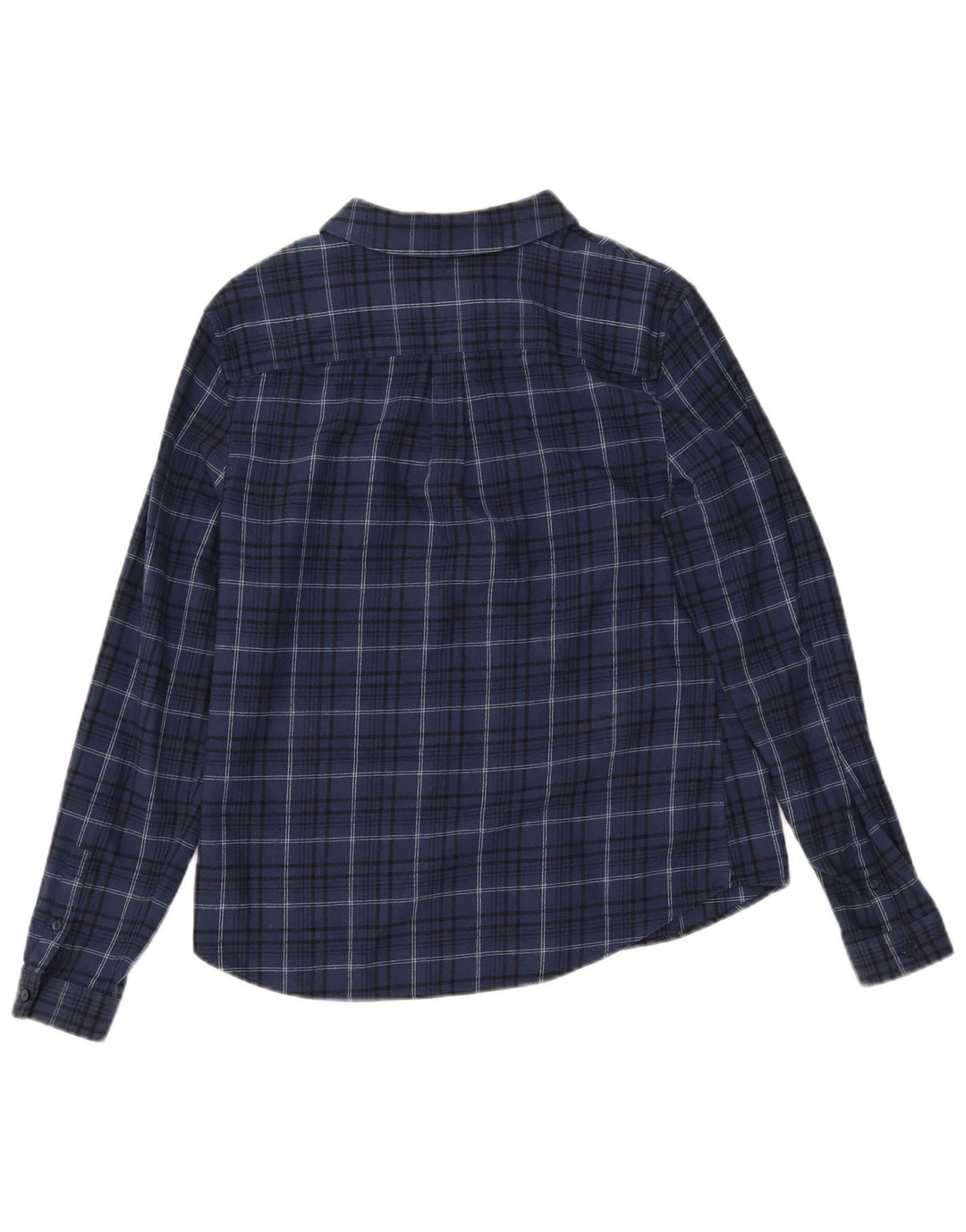 Cămașă de flanel pentru femei JACK WILLS UK 12, bumbac cu carouri, albastru marin mediu
