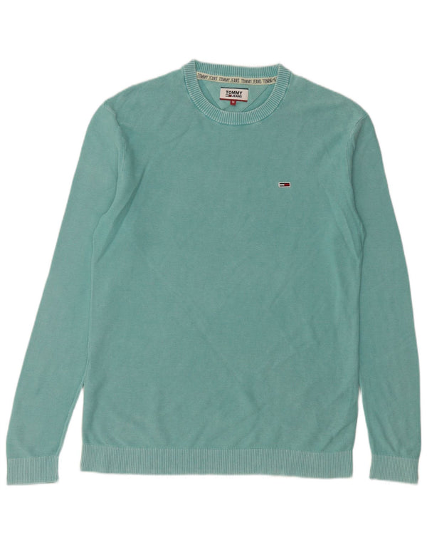 Pulover Tommy Hilfiger pentru bărbați, cu gât crew, bumbac albastru mediu