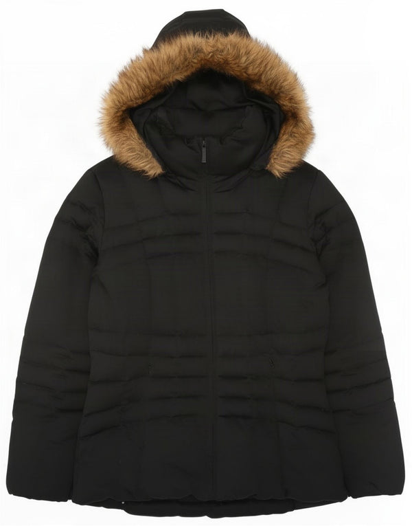 Jachetă căptușită supradimensionată pentru femei Calvin Klein UK 10 Small Black