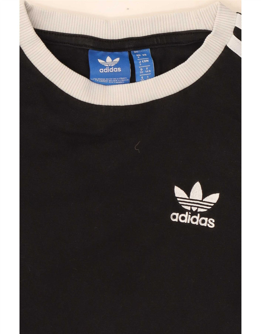 Top femei Adidas cu mânecă lungă UK 4 XS negru