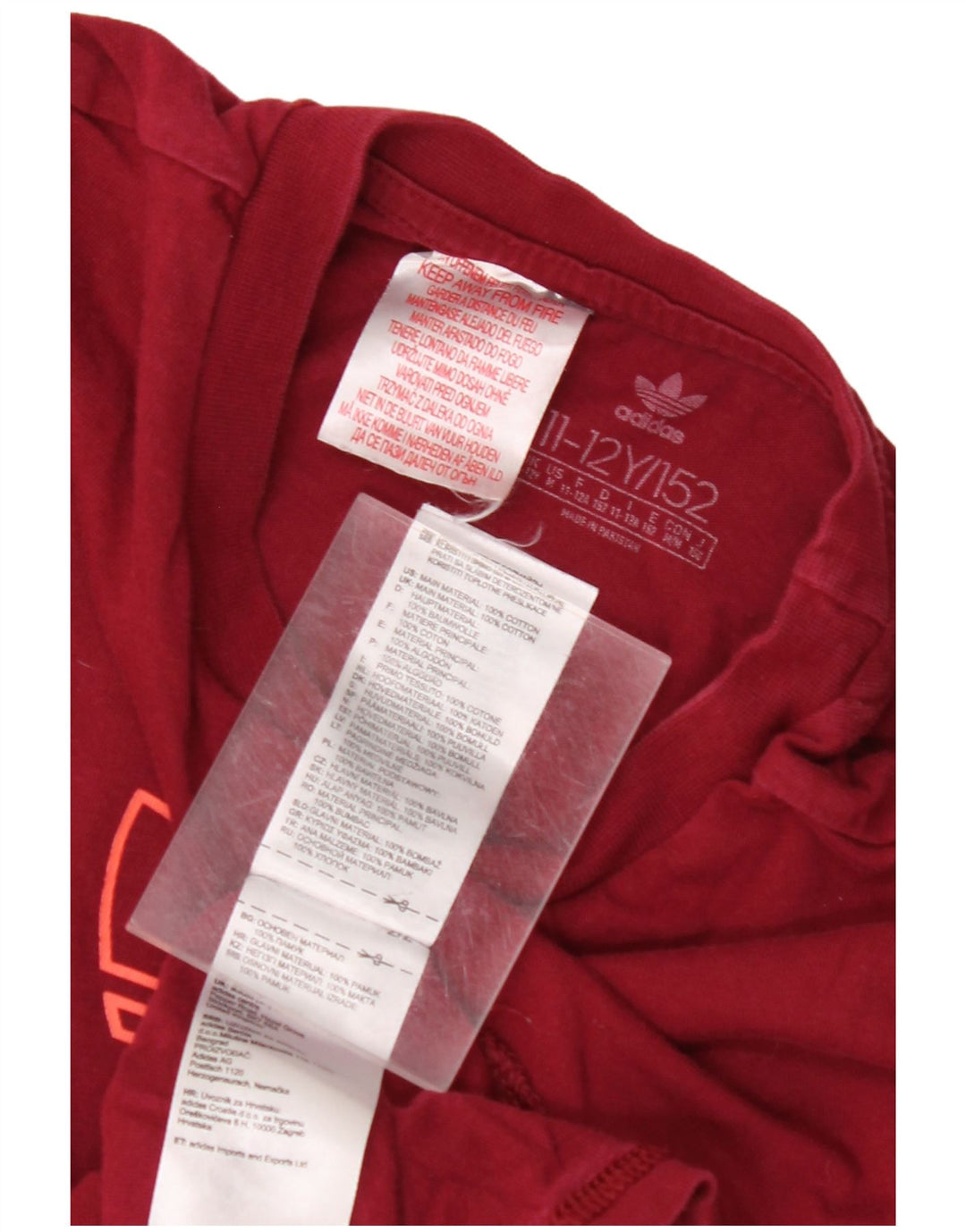 Tricou grafic ADIDAS pentru băieți Top 11-12 ani bumbac maro