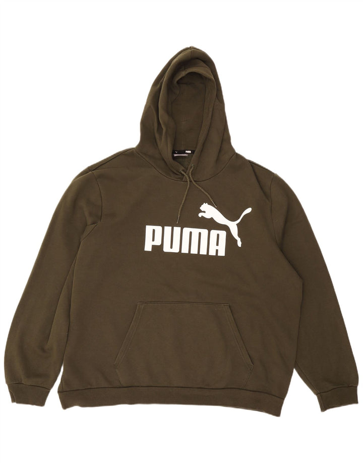Pulover cu glugă grafic PUMA pentru bărbați, bumbac kaki 2XL