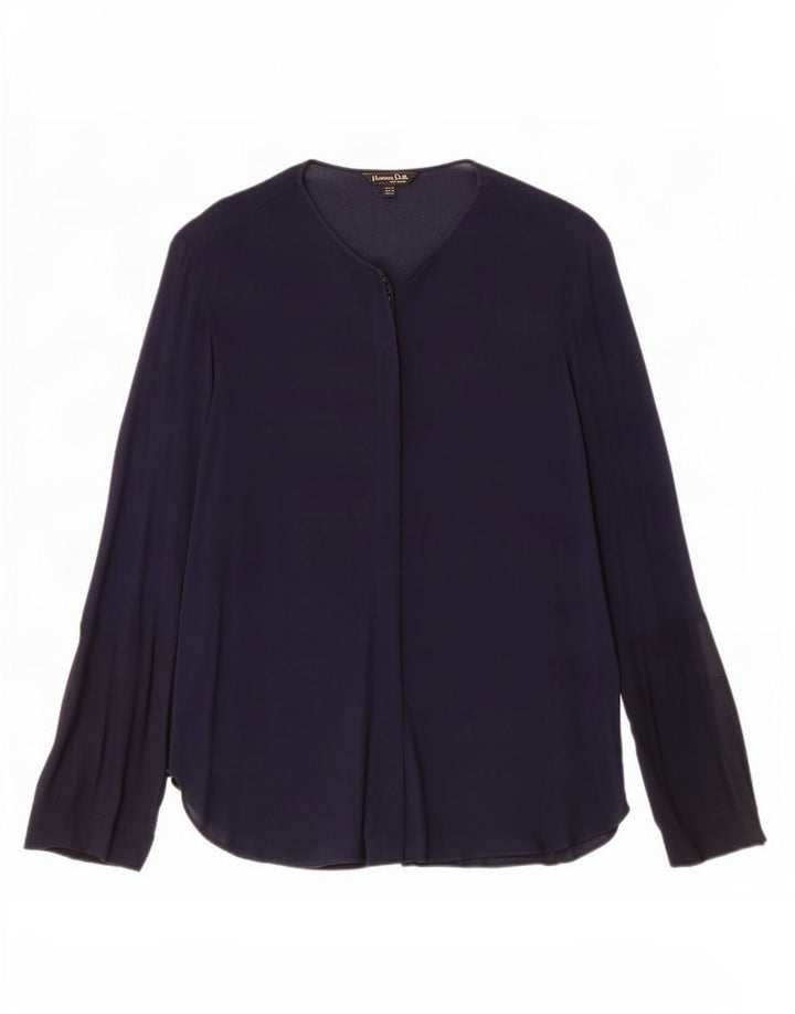 Bluză Cămașă Femei Massimo Dutti EU 40 Viscoză Mediu Bleumarin