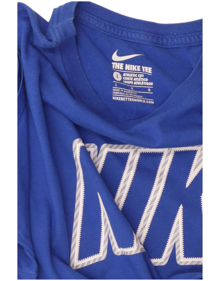 Tricou grafic NIKE pentru bărbați cu croială atletică Top mare albastru