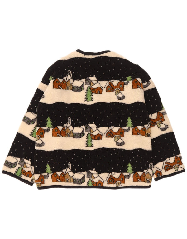 Jachetă din lână vintage pentru femei, cu ajustare nouă, UK 18 XL, multicoloră, iarnă