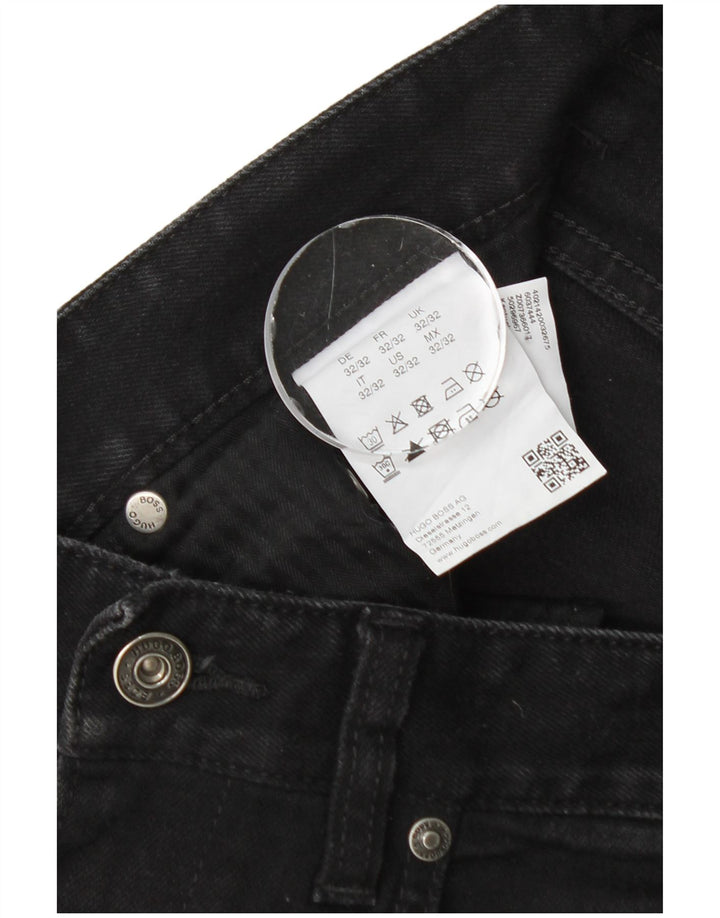 Blugi slim pentru bărbați Hugo Boss W32 L32 bumbac negru