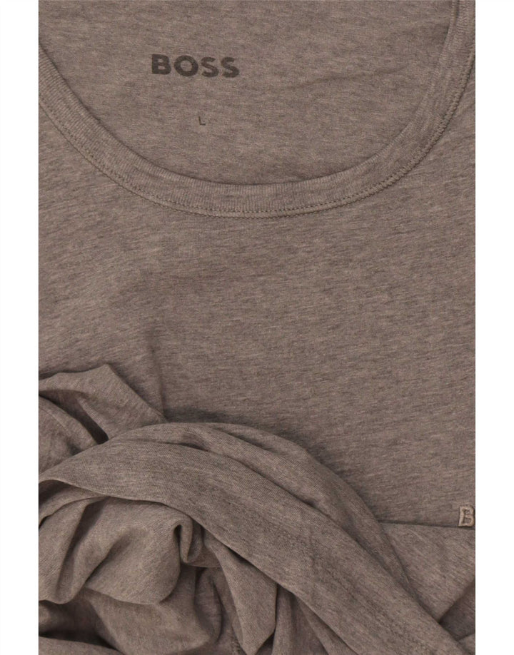Tricou pentru bărbați Hugo Boss Top mare, gri cu pete