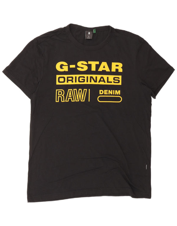 Tricou grafic pentru bărbați G-STAR Top XL bumbac negru