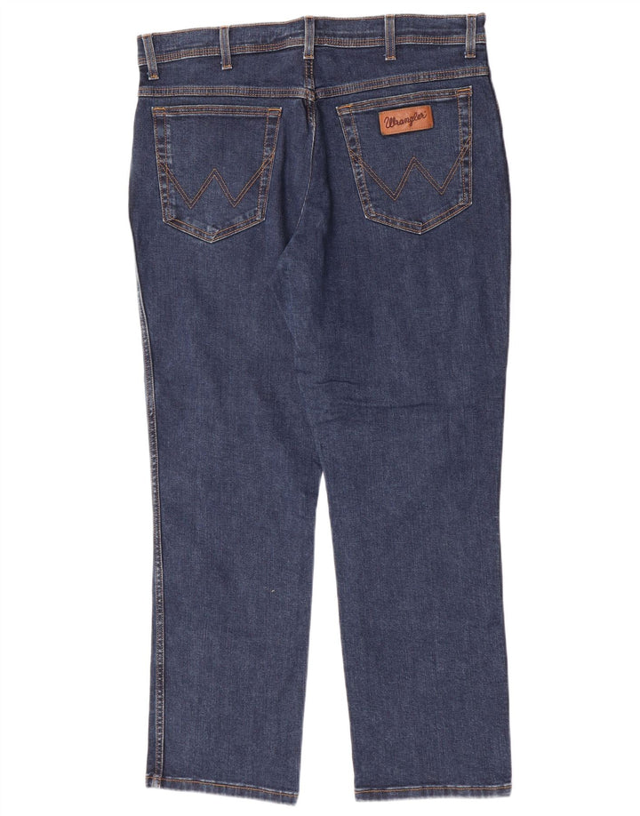 Blugi drepti pentru bărbați Wrangler W36 L30 albastru