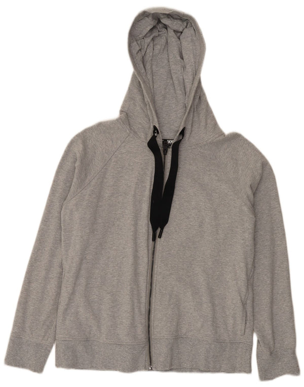 Pulover Dkny pentru femei cu fermoar, UK 16, mare, bumbac cu pete gri