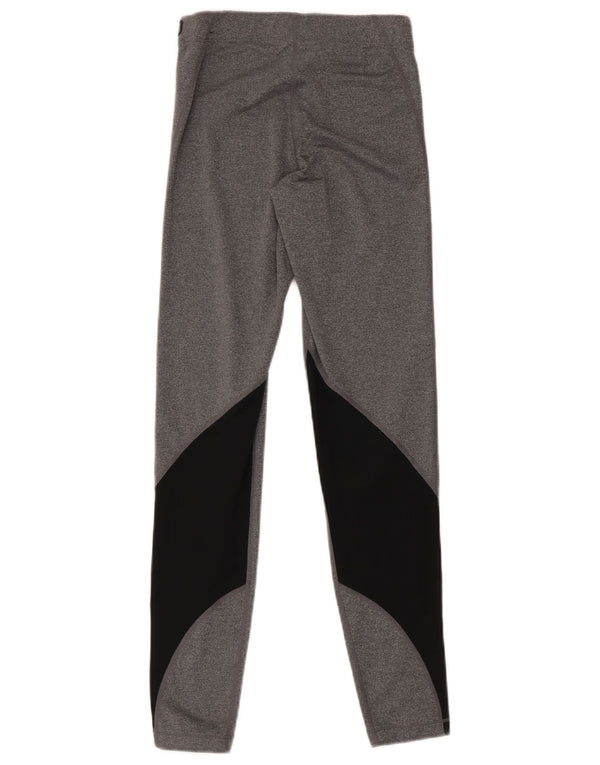 Leggings pentru femei Nike UK 8 mici, gri, sport, blocuri de culoare