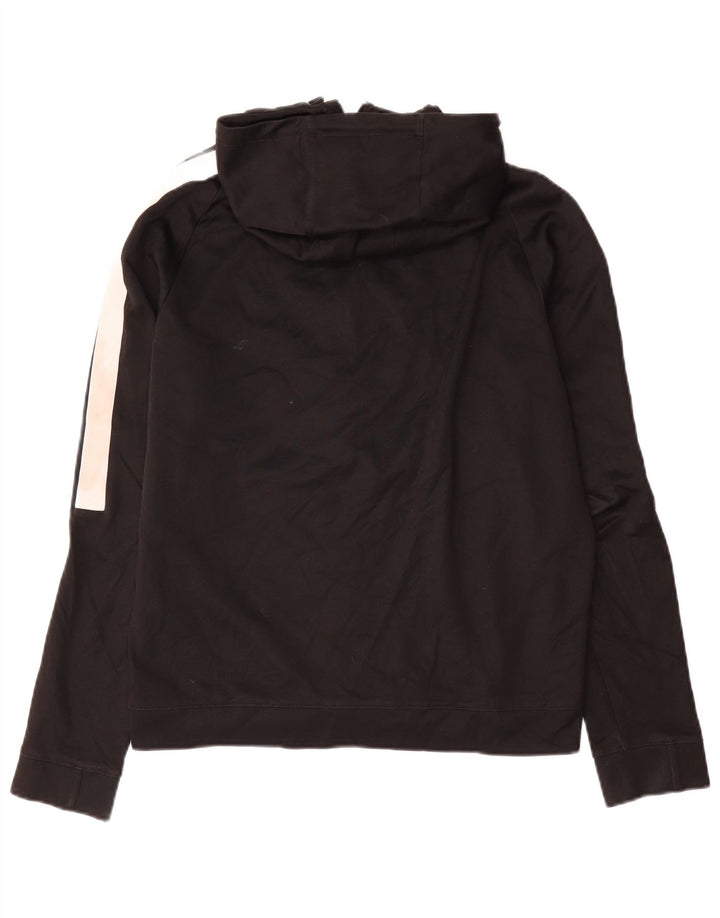 Pulover Nike pentru bărbați, cu fermoar, bumbac mediu negru