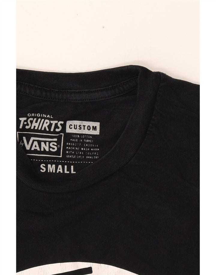 Tricou grafic personalizat VANS pentru bărbați Top mic bumbac negru