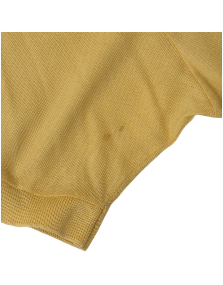 Tricou polo Sergio Tacchini pentru bărbați din bumbac galben mediu
