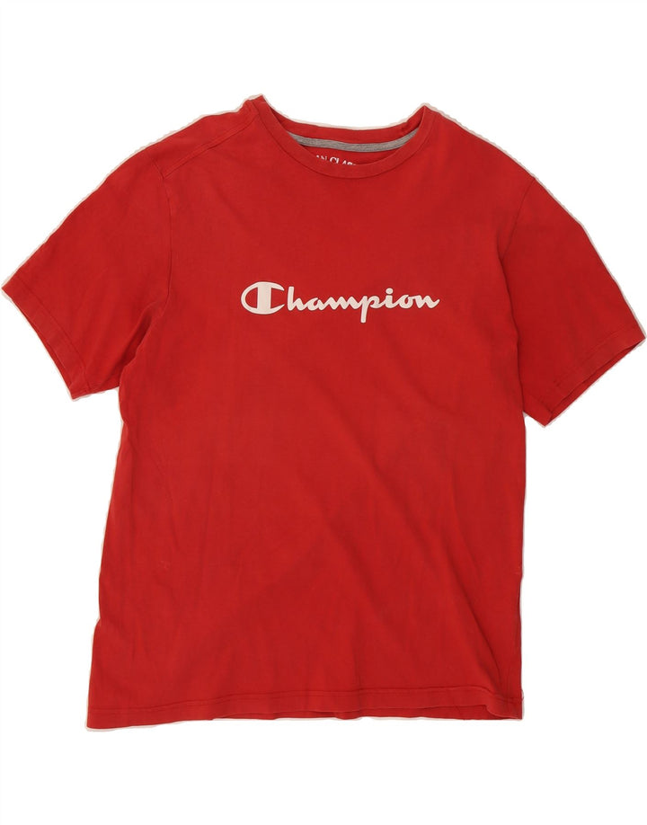 CHAMPION Mens Graphic T-Shirt Top XL Red Vintage Champion and Second-Hand Champion from Messina Hembry 