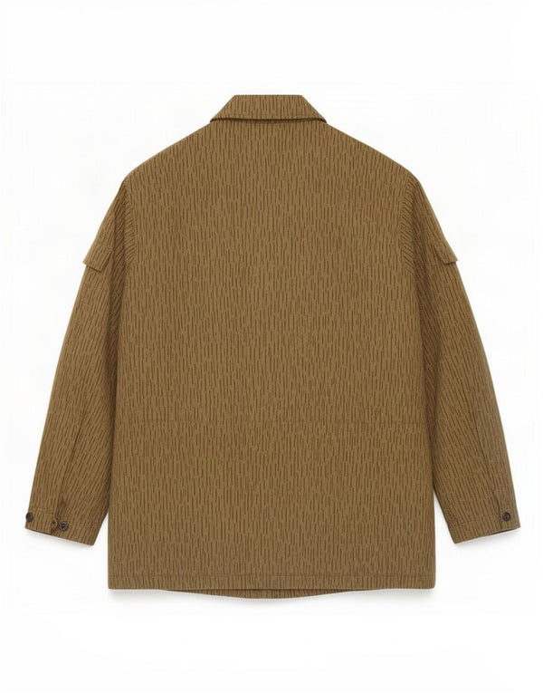 Jachetă militară vintage pentru bărbați UK 38 Medium Kaki cu dungi