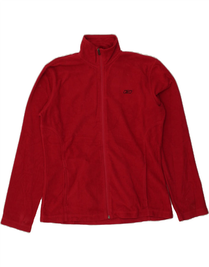 REEBOK Womens Fleece Jacket UK 16 Large Pink Polyester Vintage Reebok and Second-Hand Reebok from Messina Hembry 
