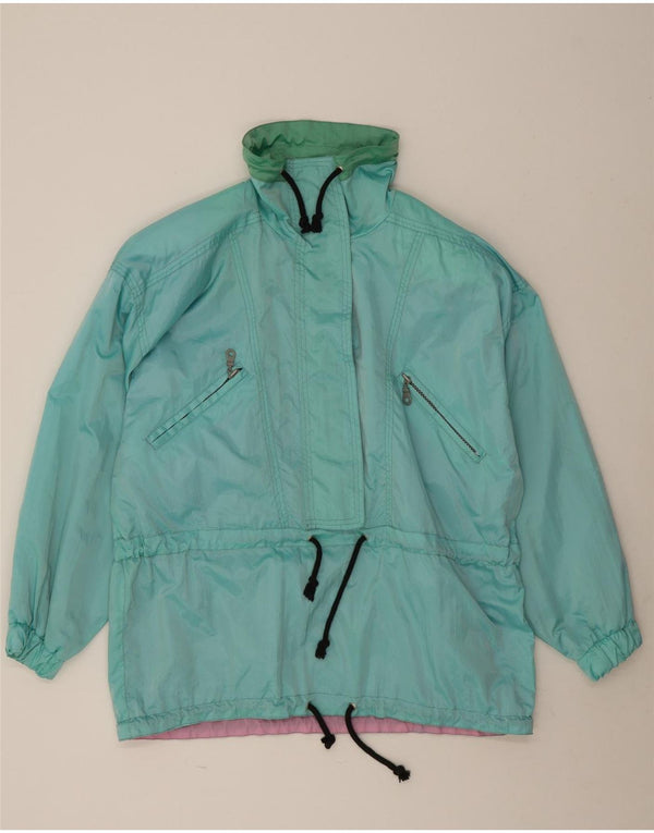 Jachetă de ploaie vintage pulover pentru femei UK 20 2XL Albastru