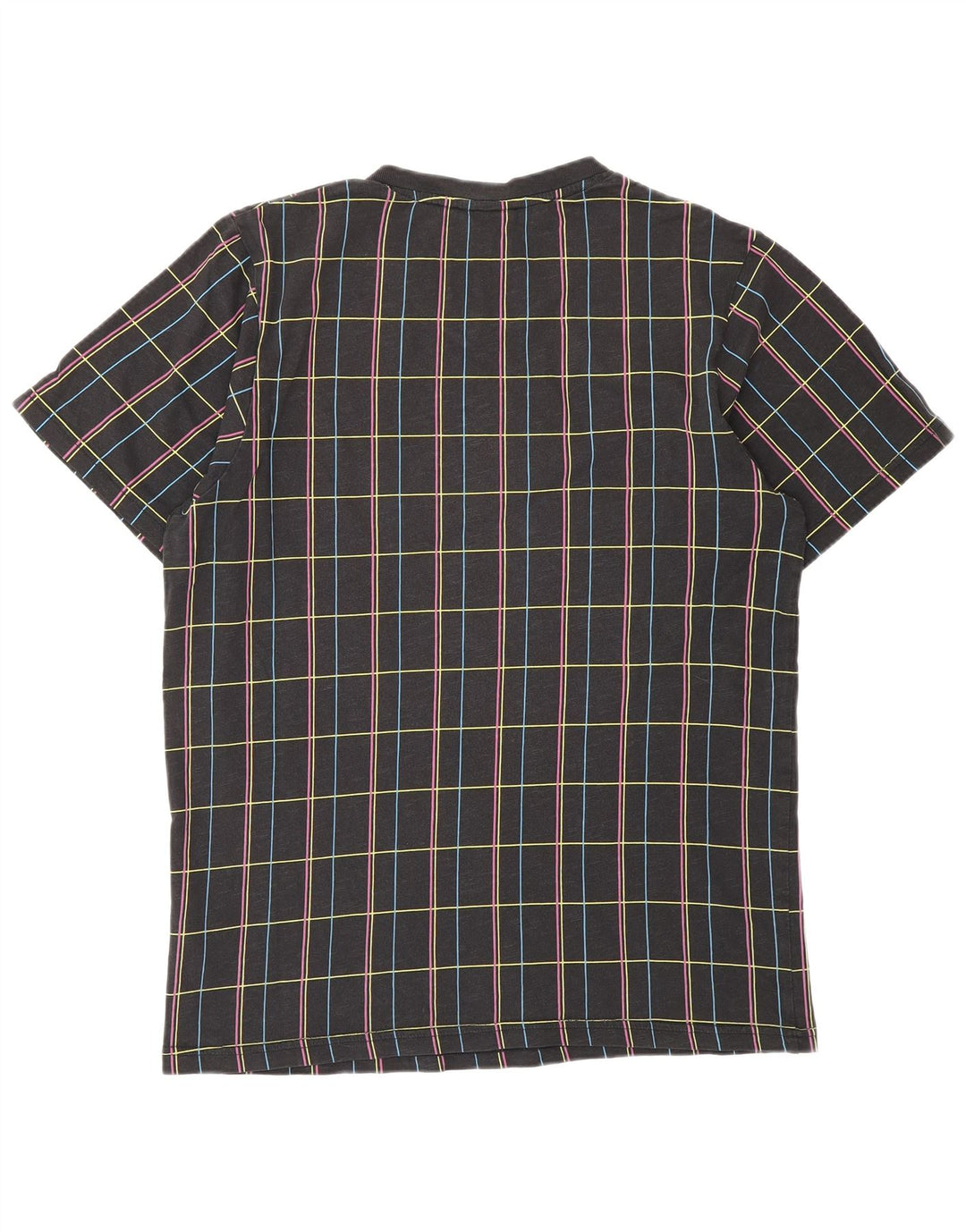 Tricou pentru bărbați NIKE Top UK 39/40 Medium Black Check Bumbac